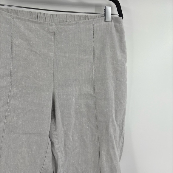 J. Jill Linen Stretch Pants Gray Cropped Pull-On Comfort Lightweight Size Xs 30 - Picture 5 of 16